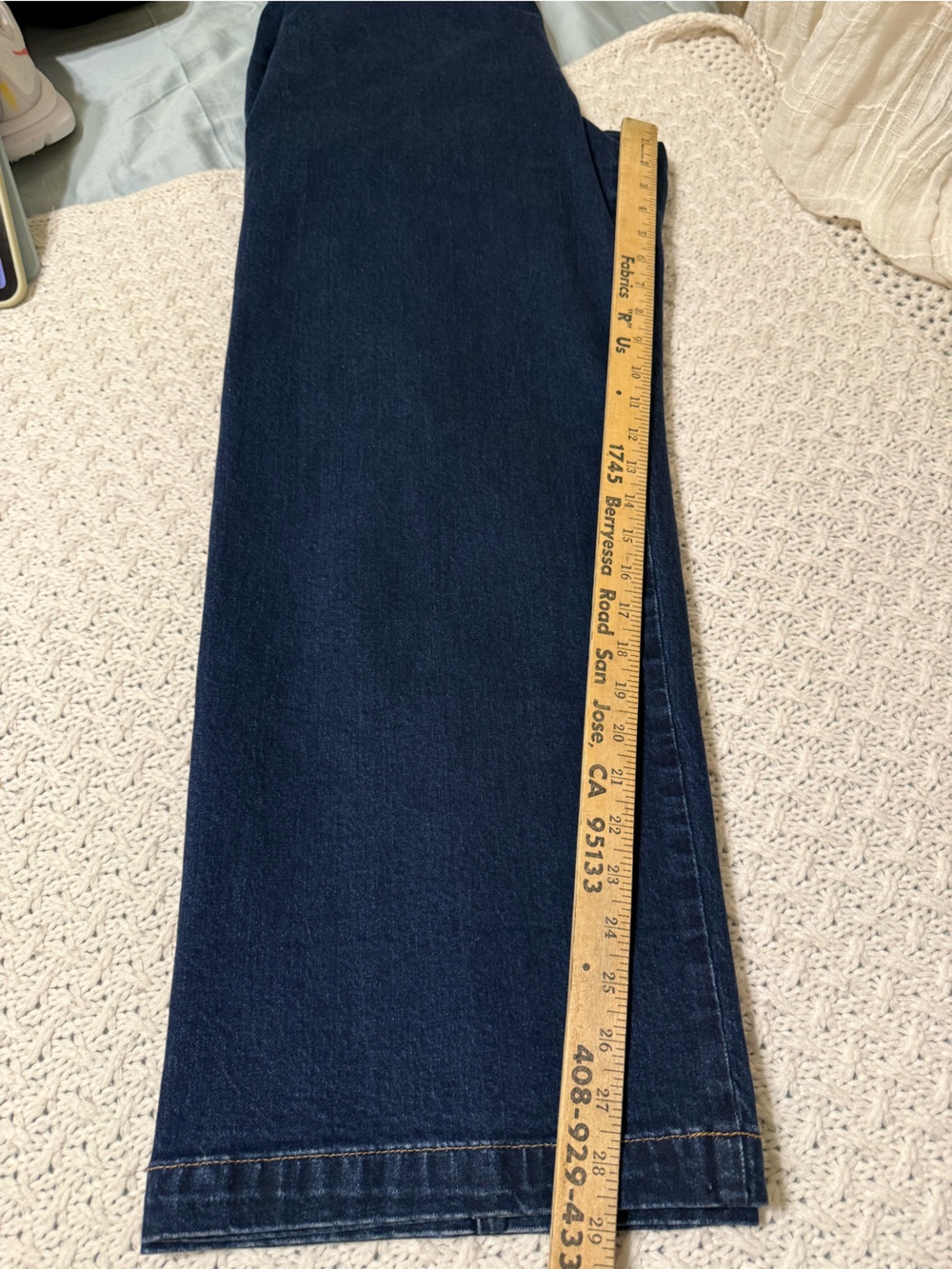 New Madewell Emmett Wide Leg 32 Women’s Denim Jeans with Gold Hardware - Picture 11 of 11